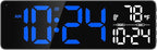 Large LED Digital Wall Clock by DigitalClocks