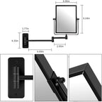 QiMH 3X Magnified Wall Mounted Mirror, Rectangular 8x6 Inch - Image 6