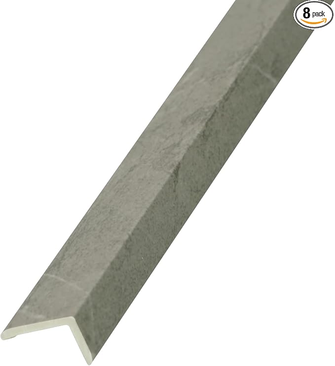 OUZUGIE 8-Pack 57 Inches, WPC Slat Wall Panel Trim, Corner Guard by OUZUGIE