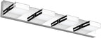 SineRise LED Modern Bathroom Vanity Light Fixtures, Chrome Modern Acrylic by SINERISELIGHTING