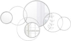 Hicarer Wall Mirror Decorative 41.34'' x 17.72'' Round Modern Metal Wall - Image 2