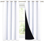 NICETOWN 100% Blackout Curtains 54 inches Long, Double-Deck Completely Blackout by NICETOWN