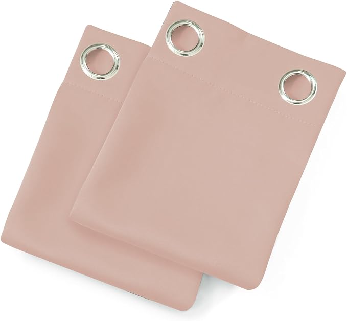 LEMOMO Blush Thermal Blackout Curtains/52 x 72 Inch/Set of 2 Panels Room - Image 9