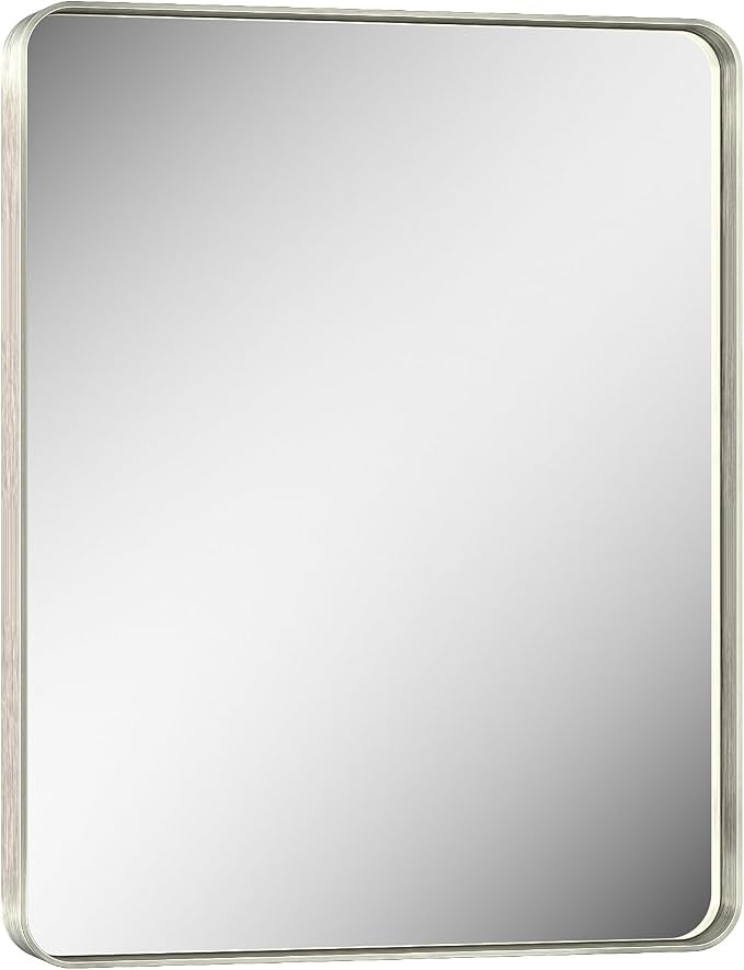 Keonjinn 24 x 30 Inch Brushed Nickel Bathroom Mirrors - Image 9