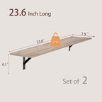 DINZI LVJ Wall Shelves, 23.6 x 7.9 x 6.1 Inch Floating Shelves - Image 3