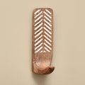 IndianShelf 10 LB- 6 Pieces Decorative Wood Adhesive Wall Hooks–Boho Peel and by IndianShelf