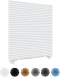 Window Blinds Cordless No Drill Cut to Size Clip On Stick On Self Adhesive by Maritown