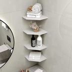 WELLAND 12-Inch Floating Corner Shelves Set of 2, Wall Mounted Storage Shelf - Image 6