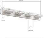 SineRise LED Modern Bathroom Vanity Light Fixtures, Matte White Modern Acrylic - Image 3