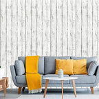 Arthome 17 x 240 inches White Gray, Peel and Stick Wallpaper, Wood Contact Paper - Image 4