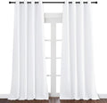 NICETOWN White Room Darkening Curtain 95 inches Long by NICETOWN