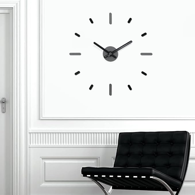 Presentime & Co Large Frameless DIY Wall Clock - Image 4
