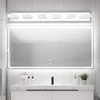 Ralbay Modern LED Bathroom Vanity Lights 6 Lights Acrylic Stainless Steel LED - Image 4