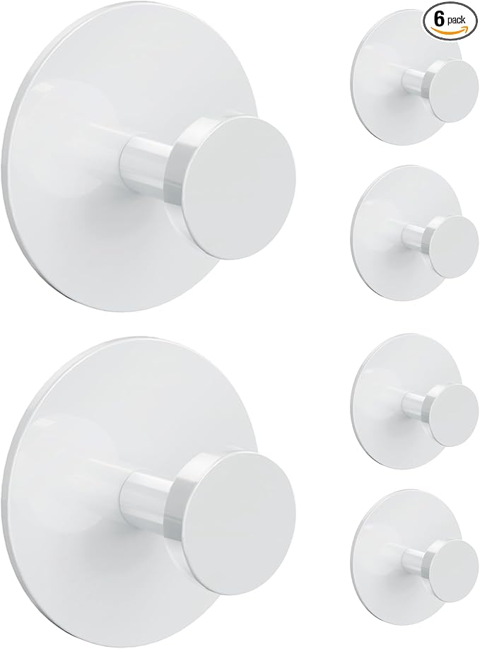 bussdis White Adhesive Wall Hook by BUSSDIS