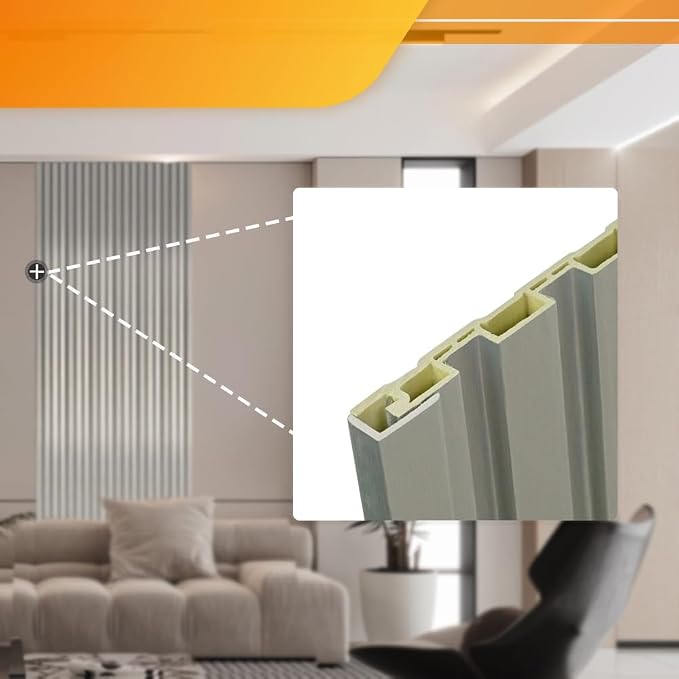 OUZUGIE 8-Pack 57 Inches, WPC Slat Wall Panel Trim, Corner Guard - Image 3