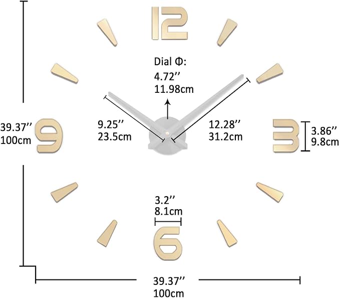 VANGOLD Design Frameless Wall Clocks - Image 3