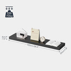 HOOBRO Floating Shelves for Wall, Wall Mounted Shelf Set of 2, 39.4" Hanging - Image 3
