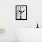 Framed Funny Bathroom Wall Art, Giraffe - Image 9