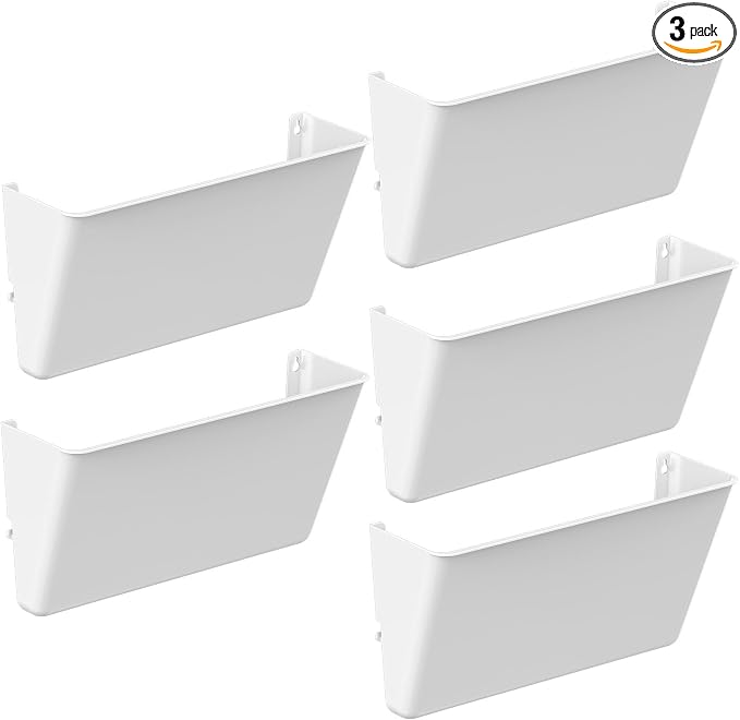 Gawerk Clear Acrylic Single Pocket, Plastic Hanging Wall Mount File Holder by Gawerk