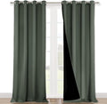 NICETOWN 100% Blackout Curtains 120" Long, Pair of Energy Smart & Noise by NICETOWN