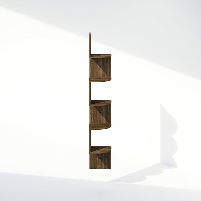 Furinno Rossi 5-Tier Floating Corner Shelf - Image 6
