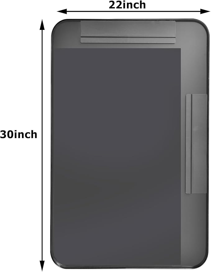 30"x22" Black Bathroom Mirror - Image 2