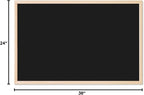 U Brands Chalkboard, Birch Wood Frame, Wall Mountable, Dry Erase Board - Image 7