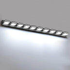 IZORRO LED Modern Bathroom Lights Fixtures, Matte Black Acrylic Wall Lighting by IZORRO