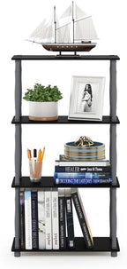 Furinno Turn-N-Tube 4-Tier Multipurpose Shelf Display Rack, Classic Tubes - Image 5