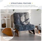 MAXYOYO Accent Chair with Ottoman, Lounge Chair with Adjustable Backrest - Image 6
