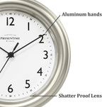 Presentime & Co. 8.5" Modern Farmhouse Essential Wall Clock, Silent Non Ticking - Image 3
