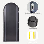 Dewfig Arched Full Length Mirror, Oversized Full Body Mirrors - Image 8