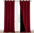 NICETOWN Cold Blocking 100% Blackout Curtains, Durable and Soft Black Lined by NICETOWN