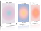 Framed 3Pcs Abstract Wall Art Poster Room Aesthetics Spiritual Spiritual by NCYEL