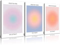 Framed 3 Color Abstract Wall Art Poster Room Aesthetics Spiritual Spiritual by NCYEL
