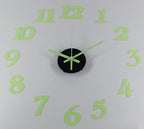 OceeK DIY Wall Clock, Fluorescence Modern Silent Non-Ticking, Battery Operated - Image 7