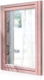 AAZZKANG Rectangle Mirror with Wood Framed Modern Farmhouse Hanging Wall by AAZZKANG