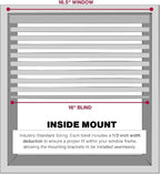 LOTUS & WINDOWARE Cordless Mini Blind, 16.5" Wide x 84" Long - Image 4