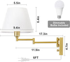 TRLIFE Dimmable Wall Sconce, Remote Control Dimming 10-100% and Adjustable - Image 6