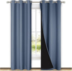 NICETOWN Blackout Curtains 80 inches Long, Full Light Blocking Drapes by NICETOWN