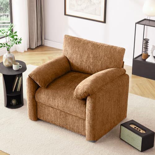 Howjoe Accent Chair for Living Room, Oversized Armchair, Rustic Broning - Image 6