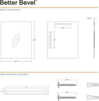 Better Bevel Frameless Rectangle Mirror - Image 5