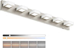 Ralbay Brushed Nickel Bathroom Lights Fixtures Dimmable 5 Color Temperature by RalbayLighting