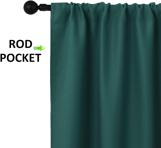 NICETOWN 2 Panels Blackout Curtains, Rod Pocket Thermal Insulated Drapes - Image 5