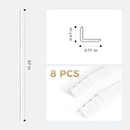 OUZUGIE 8-Pack 57 Inches, WPC Slat Wall Panel Trim, Corner Guard - Image 3