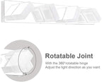 Ralbay Dimmable Bathroom Lights Modern 4 Lights Vanity Lights Fixtures Acrylic - Image 3
