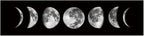 Ohhvvow Moon Phase Wall Art Painting, 47L x 11.8W Black and White Modern - Image 6