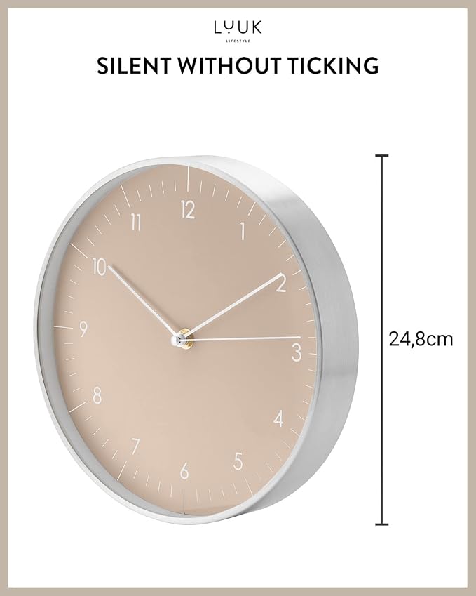 LUUK LIFESTYLE Modern Quartz wall Clock - Image 2