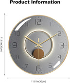 Ergocar Silent Modern Metal Wall Clock - Image 7