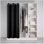 Joydeco Blackout Door Curtain for Doorway Privacy 90 Inches Long, Grommet - Image 3